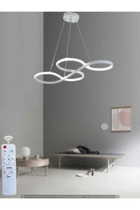 Evsehomes Tekli Turuncu Sarkıt Modern Kumaş Salon-Oturma Odası Avize