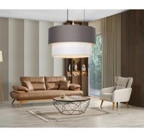 Ultra Home 4461-11-33 Tekli Kahverengi Hasır Rustik Bambu Salon-Oturma Odası Avize