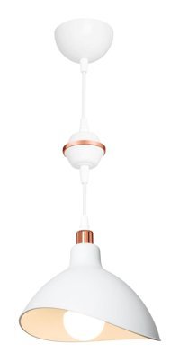 Luna Lighting Tekli Beyaz Modern Metal Salon-Oturma Odası Avize