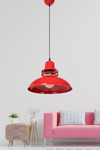 Gökyüzü Panel Mavilim Tekli Beyaz Sarkıt Modern Alüminyum Salon-Oturma Odası Avize