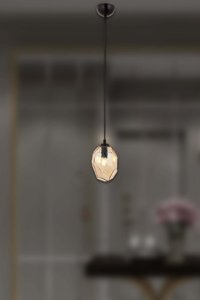 Slm Design Dore Tekli Siyah Sarkıt Modern Plastik Antre-Hol Avize
