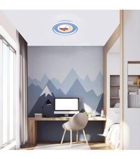 Viesteknoloji Tekli Beyaz Ledli Modern Cam Salon-Oturma Odası Avize
