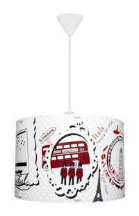 Vk Home Aydınlatma Nide Tekli Beyaz Modern Metal Salon Avize