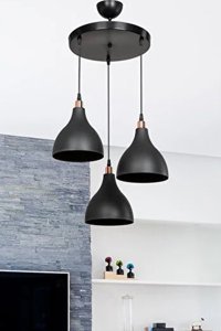 Evlight Tekli Bej Silindir Modern Plastik Salon-Oturma Odası Avize
