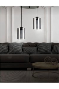 Begüsa Neo Tekli Sarı Eskitme Alüminyum Salon Avize