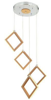 Tt Aydınlatma Tt308-By Tekli Beyaz Ledli Modern Alüminyum Salon-Oturma Odası Avize