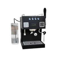 Bellezza Bellona 2000 W Paslanmaz Çelik Tezgah Üstü Kapsülsüz Öğütücülü Manuel Espresso Makinesi Siyah