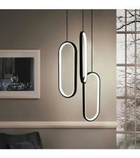 Modelight Akses 3'lü Beyaz Sarkıt Modern Plastik Bebek-Çocuk Odası Avize