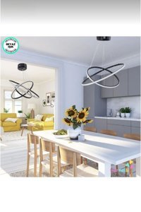 Lumenistanbul 3'lü Mavi Plastik Modern Plastik Salon-Oturma Odası Avize