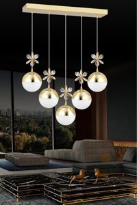 Home Tekli Siyah Metal Modern Alüminyum Bebek-Çocuk Odası Avize