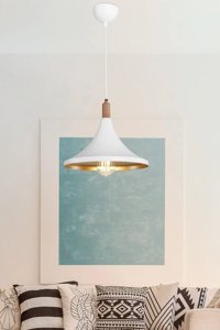 Evlight Tekli Beyaz Şapkalı Modern Plastik Bebek-Çocuk Odası Avize