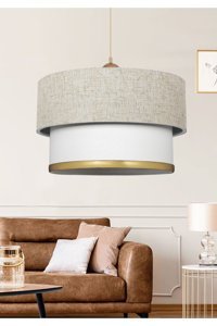 Heedwood Design 2'li Kahverengi Halat Rustik Ahşap Antre-Hol Avize