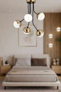 Sanctum 3'lü Beyaz Sarkıt Modern Alüminyum Salon-Oturma Odası Avize