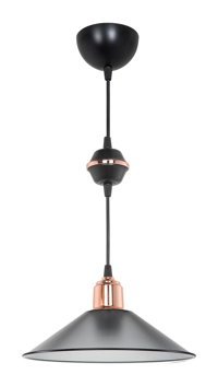 Luna Lighting 2715-80-20 Plata Tekli Altın Halka Eskitme Metal Salon-Oturma Odası Avize