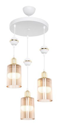Luna Lighting 2719-1A-04 Magose Tekli Kahverengi Halka Modern Metal Salon-Oturma Odası Avize