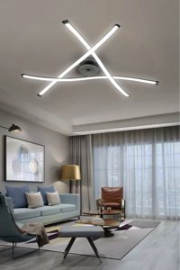 Ladco Aydınlatma A-513-3 Tekli Siyah Sarkıt Modern Alüminyum Salon-Oturma Odası Avize