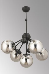 Luna Lighting 4461-11-33 Tekli Kahverengi Hasır Rustik Bambu Salon-Oturma Odası Avize