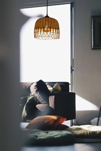 Öztürk Kuga 2'li Bej Ledli Modern Alüminyum Salon-Oturma Odası Avize