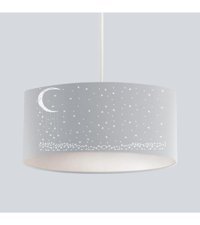 Cici Odam Tekli Beyaz Sarkıt Modern Kumaş Salon-Oturma Odası Avize