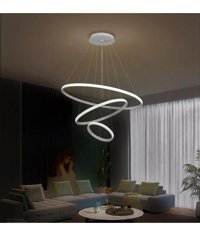 Poplinhome 1232 Tekli Kırmızı Makrome Bohem Çelik Salon-Oturma Odası Avize