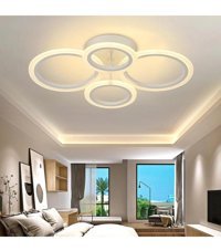 Eglo Valparaiso Tekli Gümüş Kristal Taşlı Modern Çelik Salon-Oturma Odası Avize