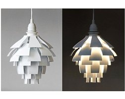 Treedcraft Tekli Beyaz Sarkıt Modern Plastik Salon-Oturma Odası Avize