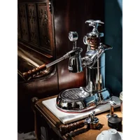 Smeg La Pavoni Esperto Abile 950 W Paslanmaz Çelik Tezgah Üstü Kapsülsüz Mini Manuel Espresso Makinesi Krom