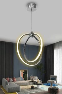 Ladco Aydınlatma A-4813-3B Tekli Siyah Ledli Modern Alüminyum Salon-Oturma Odası Avize