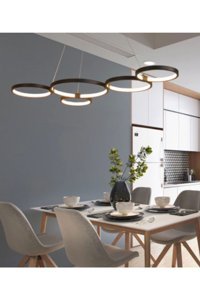 Noas Yl-Nus-2072 Tekli Bej Sarkıt Rustik Lazer Kesim Salon-Oturma Odası Avize
