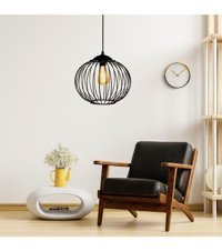 Polataydinlatma Kelly 2'li Siyah Plastik Modern Plastik Salon-Oturma Odası Avize