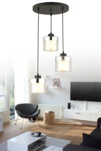 Modelight 3'lü Beyaz Plastik Modern Plastik Bebek-Çocuk Odası Avize