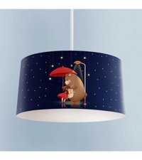 Aydınhomelight Tekli Mor Sarkıt Modern Kumaş Salon-Oturma Odası Avize