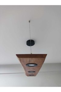 Özpolataydınlatma Kelly Tekli Siyah Plastik Modern Plastik Salon-Oturma Odası Avize