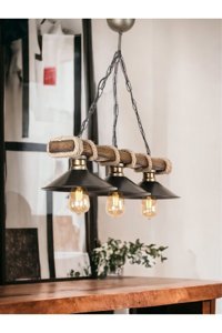 Herşey Nota Tekli Çok Renkli Pasta Modern Kumaş Salon-Oturma Odası Avize