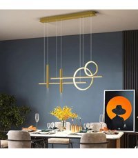 Abajur Evim Celestial Tekli Siyah Sarkıt Modern Alüminyum Salon-Oturma Odası Avize