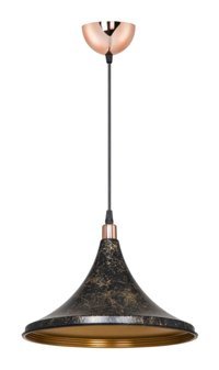 Luna Lighting 3149-1-19 Merit Tekli Siyah Ledli Modern Metal Salon-Oturma Odası Avize