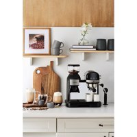Karaca Coffeemaid 1450 W Paslanmaz Çelik Tezgah Üstü Kapsülsüz Öğütücülü Yarı Otomatik Espresso Makinesi Siyah