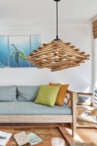 Bby Home & Desıgn Elio Tekli Siyah Sarkıt Modern Kumaş Salon-Oturma Odası Avize