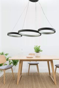 Noas Yl77-7002 Tekli Bej Ledli Modern Lazer Kesim Salon-Oturma Odası Avize