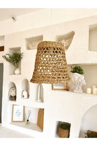 Homing Srkt-4 Tekli Gri Pasta Modern Kumaş Salon-Oturma Odası Avize