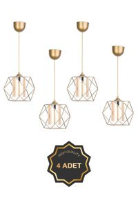 Tasarı Sanatı Tekli Ekru Ahşap Modern Ahşap Salon-Oturma Odası Avize