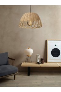Sahatek Tekli Siyah Sarkıt Modern Plastik Salon-Oturma Odası Avize