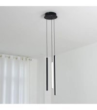Özcan Aydınlatma 3155-3A-01 Altus 3'lü Beyaz Halka Modern Metal Salon-Oturma Odası Avize