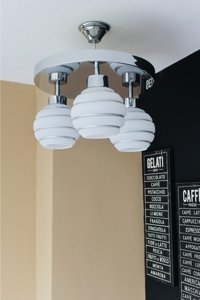 Avizeci 2'li Altın Küre Modern Alüminyum Salon-Oturma Odası Avize