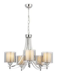 Luna Lighting 6'lı Altın Ledli Modern Alüminyum Salon Avize