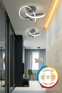 Dede 3'lü Siyah Sarkıt Modern Plastik Salon-Oturma Odası Avize