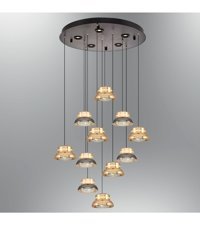 Oia Light Olb171 Halley Tekli Bej Modern Bambu Salon Avize