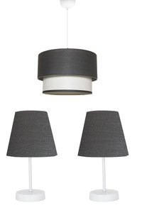 Bamyum Tekli Siyah Sarkıt Modern Metal Salon-Oturma Odası Avize