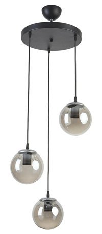 Megaluce 552-3-K 3'lü Gümüş Şapkalı Modern Krom Salon-Oturma Odası Avize