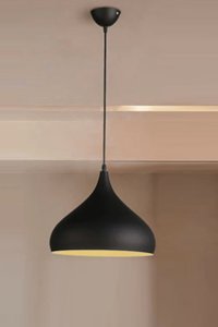 Fer Avize Daisy 3'lü Siyah Sarkıt Modern Cam Salon-Oturma Odası Avize